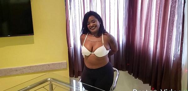  Hot black BBW Brazilian Latina big ass pornstar Bella Dark interracial fuck in job interview